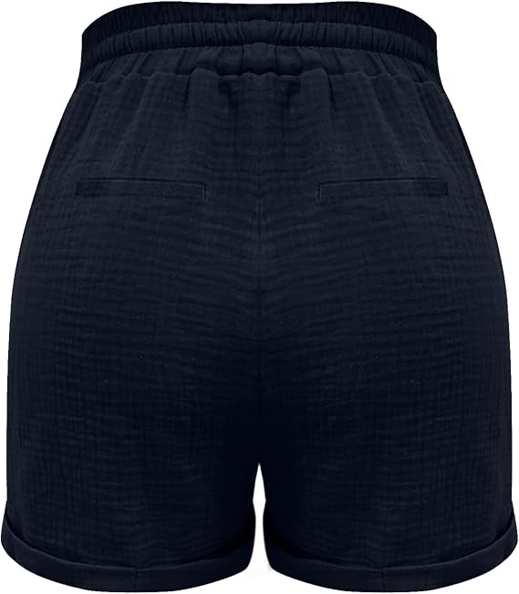 Sommer-Shorts aus Baumwolle und Leinen