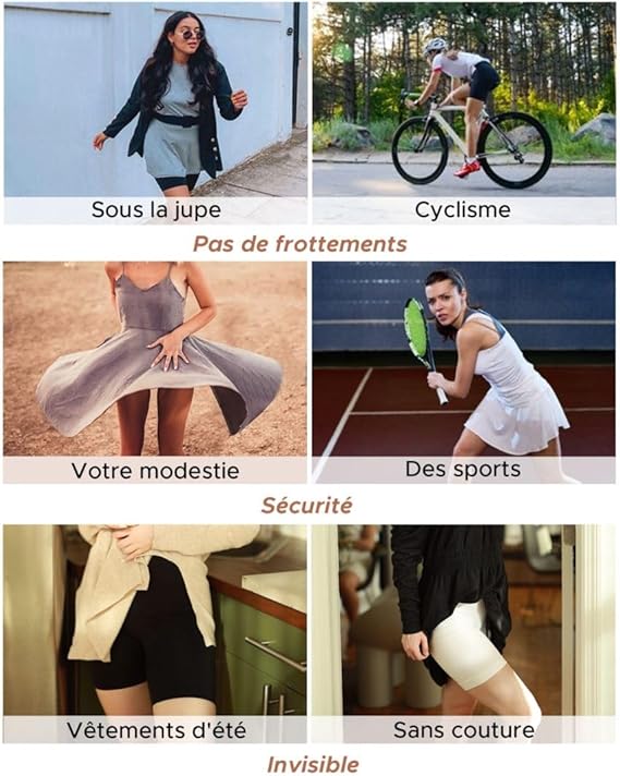 Formana 3er-Pack nahtlose Damen-Shortys – Bequemer Sitz unter dem Rock