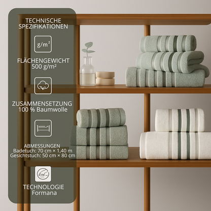 Formana Handtuch-Set 5 Stück Gekämmte Baumwolle • Kaufe 2, erhalte 5