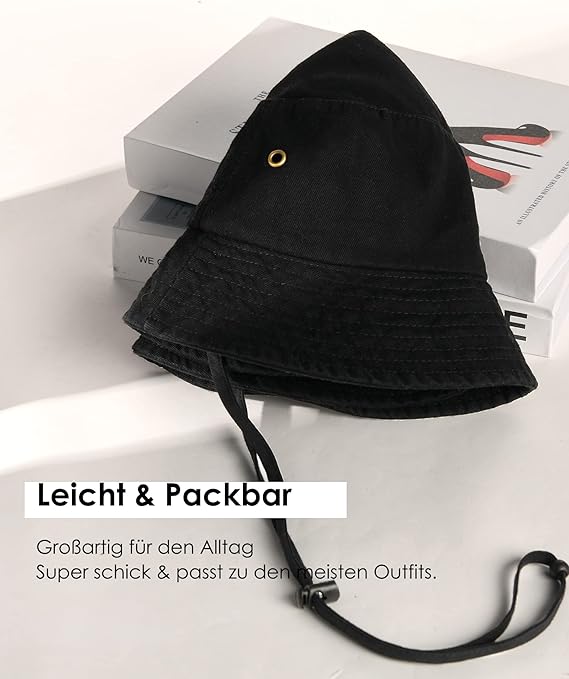 Unisex Fischerhut aus Baumwolle – Verstellbarer Sonnenhut