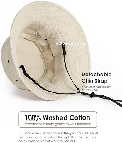 Unisex Fischerhut aus Baumwolle – Verstellbarer Sonnenhut