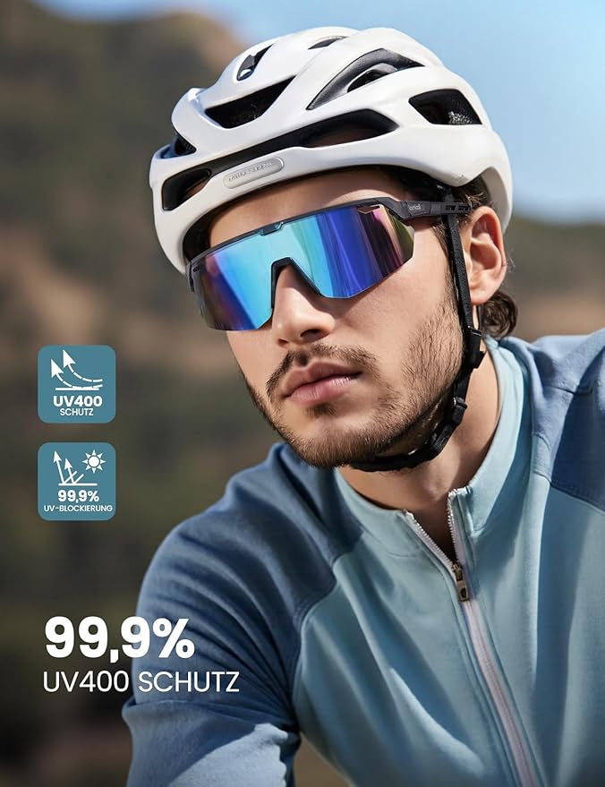 Unisex Sport-Sonnenbrille – Polarisiert & Ultraleicht (24g)