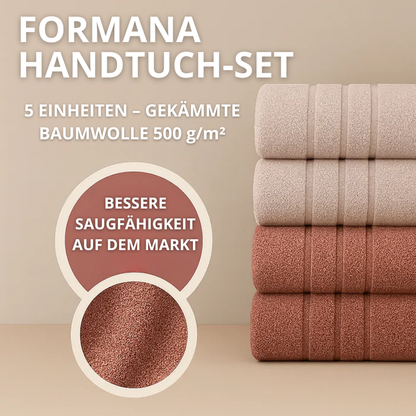 Formana Handtuch-Set 5 Stück Gekämmte Baumwolle • Kaufe 2, erhalte 5